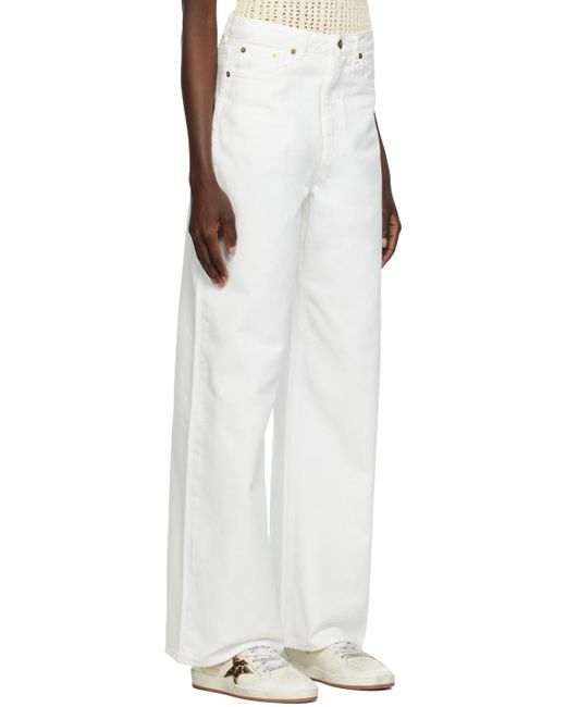 Golden Goose Deluxe Brand White Wide-Leg Jeans