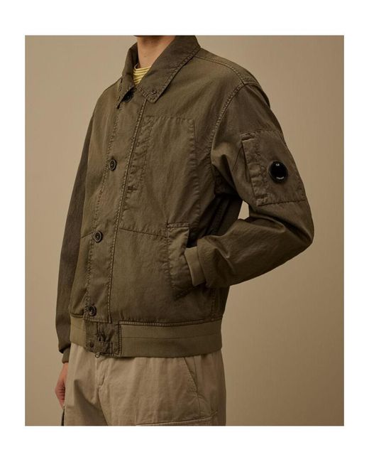 C P Company Green Button Jacket for men