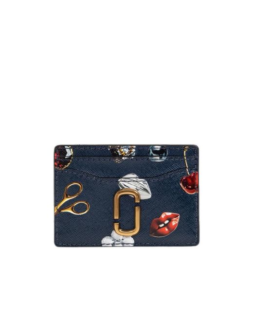 Marc Jacobs Blue The Trinket Utility Snapshot Card Case