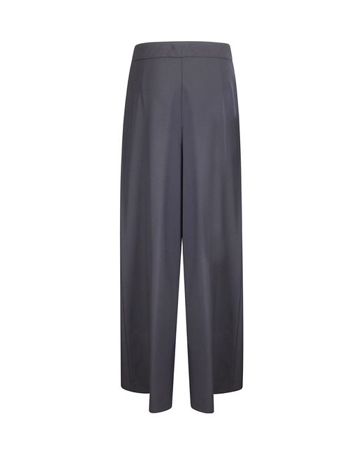 Dries Van Noten Blue Pamplona Wide Leg Pants