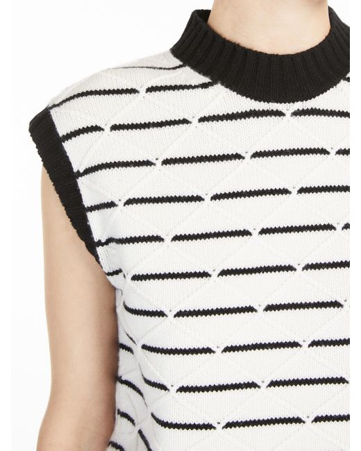Max Mara Black Wool And Cashmere Soft Gilet