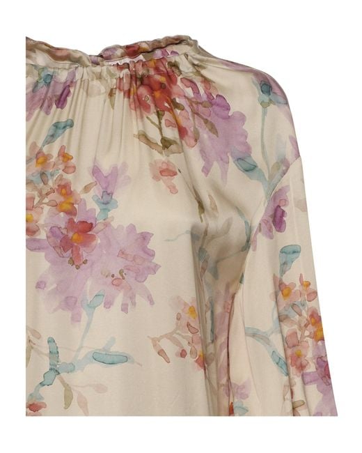 Herno Multicolor Floral Printed Blouse