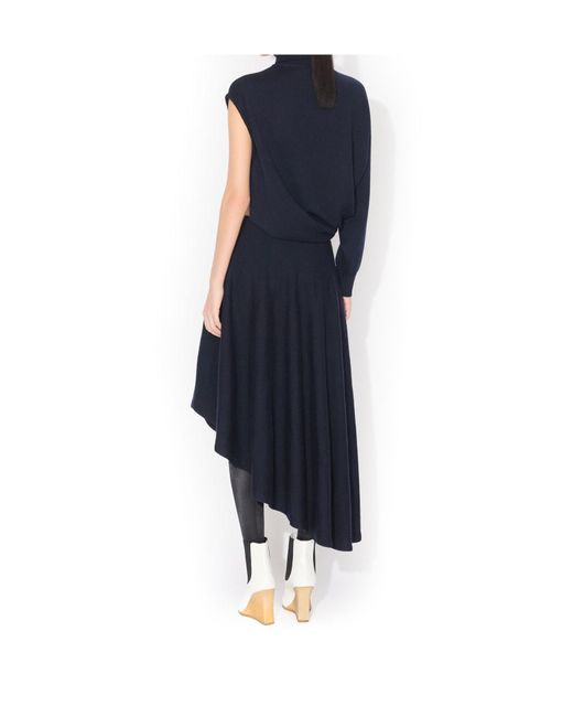 Alaïa Blue Alaïa Cut Out Dress
