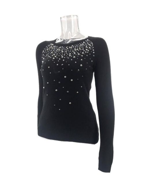 Armani Jeans Blue Round-Neck Long-Sleeved Sweater