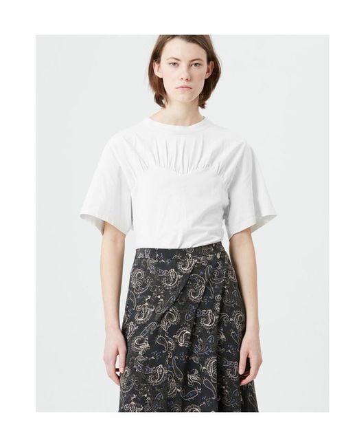 Isabel Marant White Zazie Bustier T-Shirt