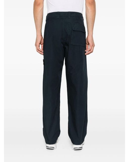 Stone Island Blue Belt Loops Slacks for men