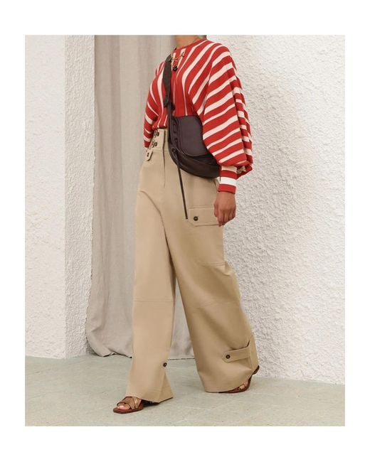 Zimmermann Natural Rebellious Cargo Pants