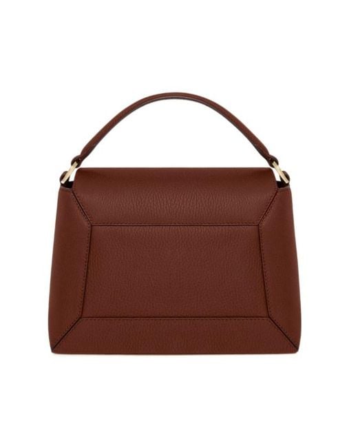 Strathberry Brown Mosaic Leather Tote Bag