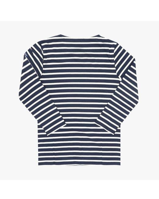 Saint James Blue Striped T-Shirt