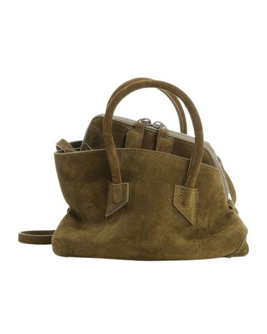 The Attico Green La Passeggiata Mini Suede