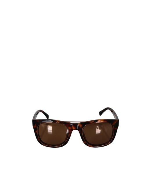 Linda Farrow Brown Full-Frame Sunglasses With Tinted Lenses for men
