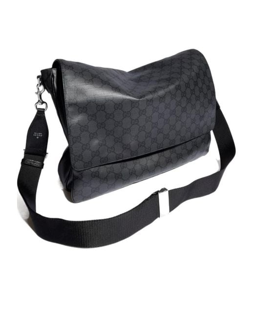 Gucci Black Essence Classic Medium Crossbody Bag for men