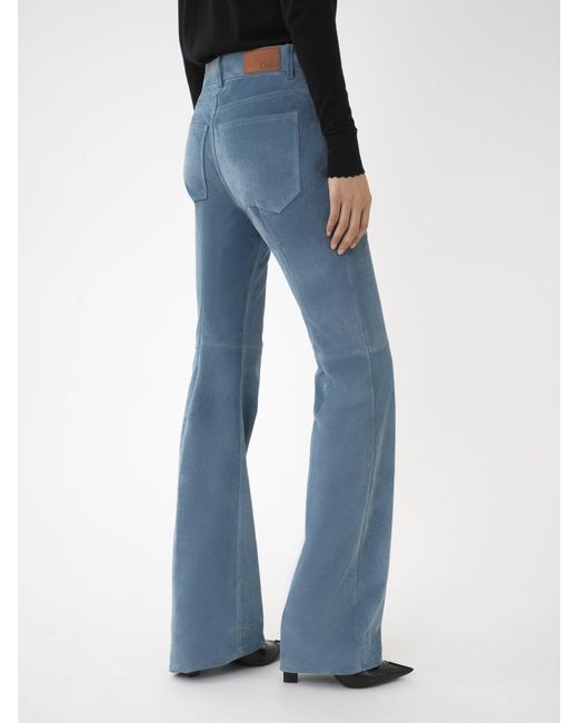 Chloé Blue Horn Casual Pants