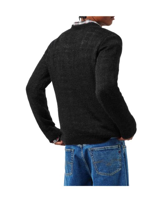 DSquared² Black Crew-Neck Knit Sweater for men