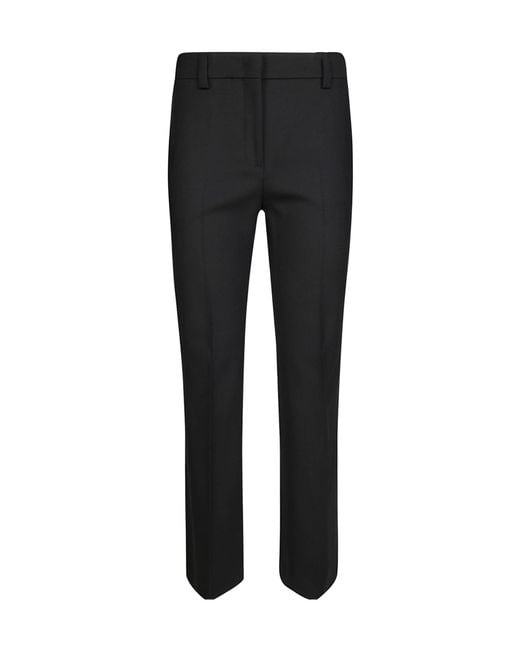 Incotex Black Pressed-Crease Trousers