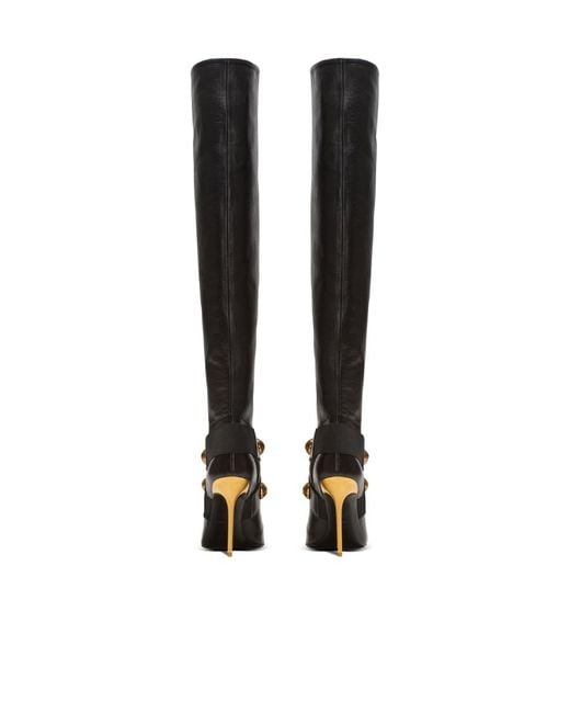 Balmain Black Alma Heeled Boots