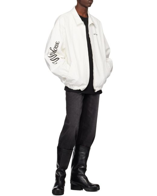 we11done White Logo Casual Jacket for men
