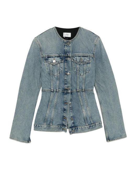 Haikure Blue Button Denim Jacket