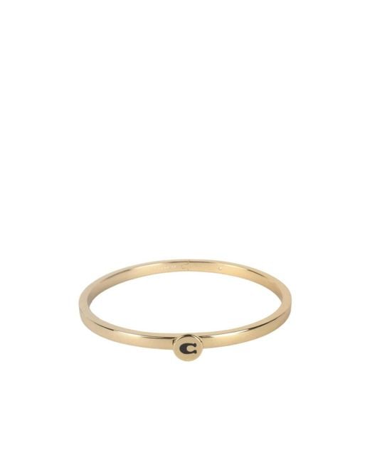 COACH White Hinged Bracelet