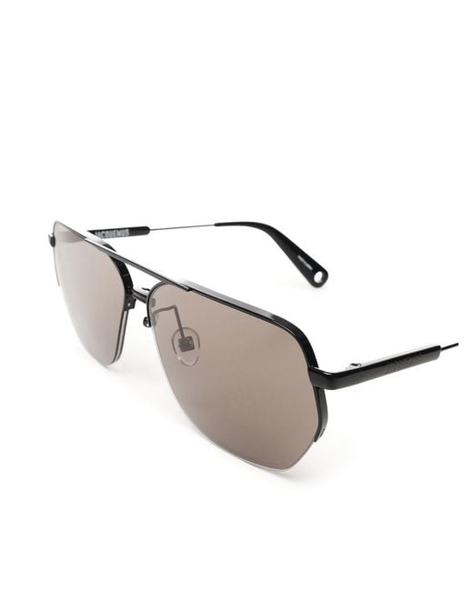 Jacquemus Metallic X Linda Farrow Aviador Sunglasses for men