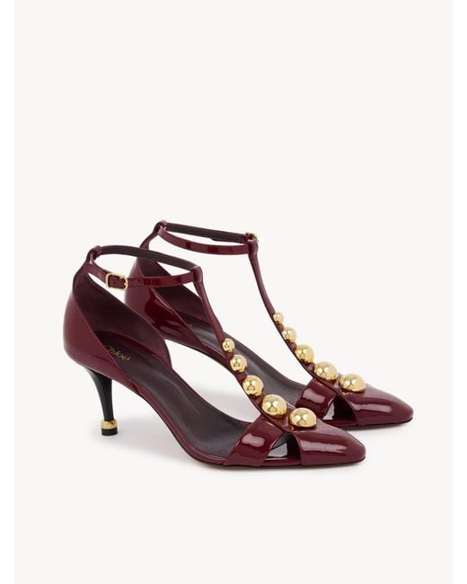 Chloé Brown Cleia Heeled Sandal