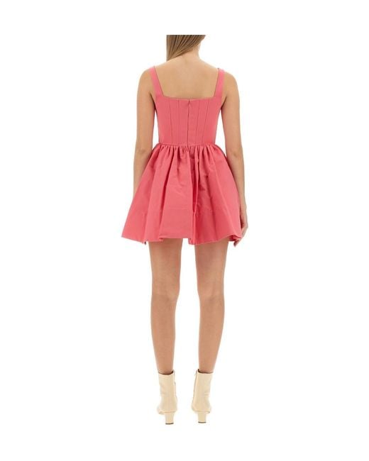Staud Red Sleeveless Mini Dress