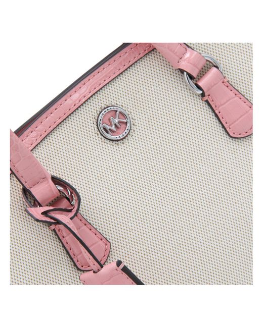 MICHAEL Michael Kors Pink Chantal Logo Plaque Tote Bag