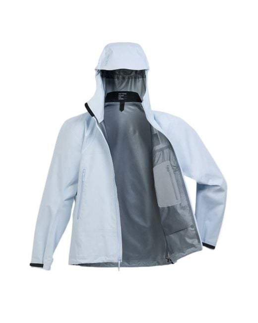Arc'teryx Blue Logo-Embroidered Hooded Jacket for men