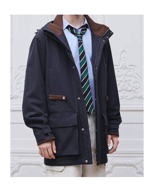 Dior Blue Parka for men