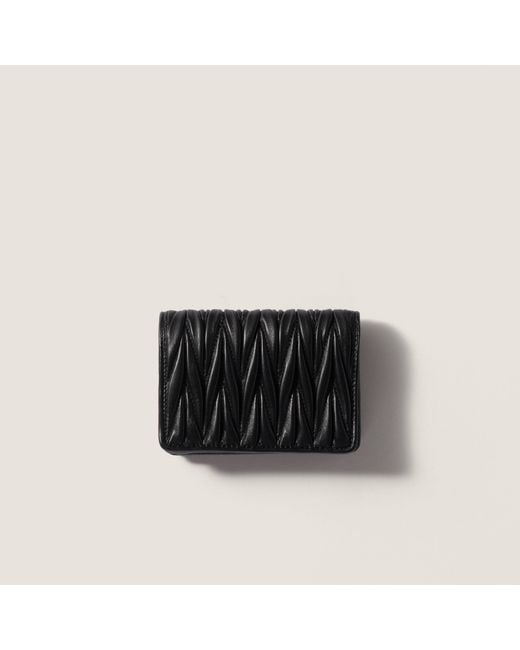 Miu Miu Black Logo-Lettering Wallet