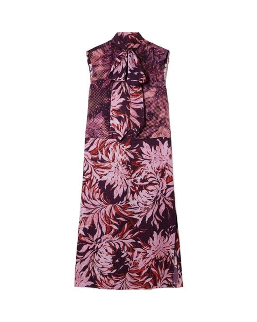 Dries Van Noten Purple Sleeveless Dress