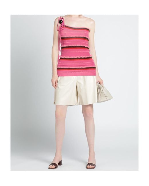 Jacquemus Pink One Shoulder Vest