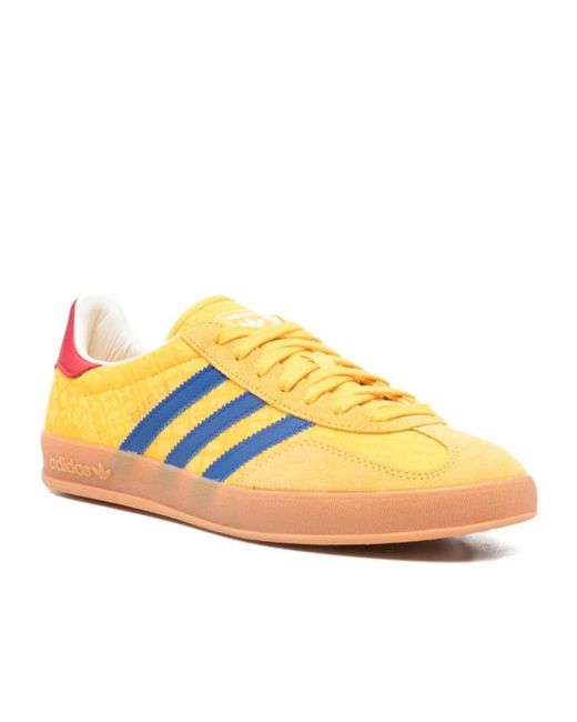Adidas Yellow Originals Gazelle Indoor Shoes for men
