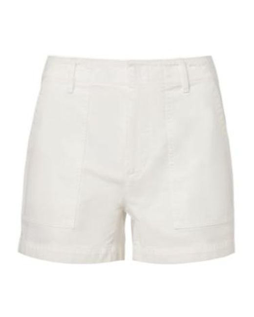 Nili Lotan White Utility Cotton Shorts