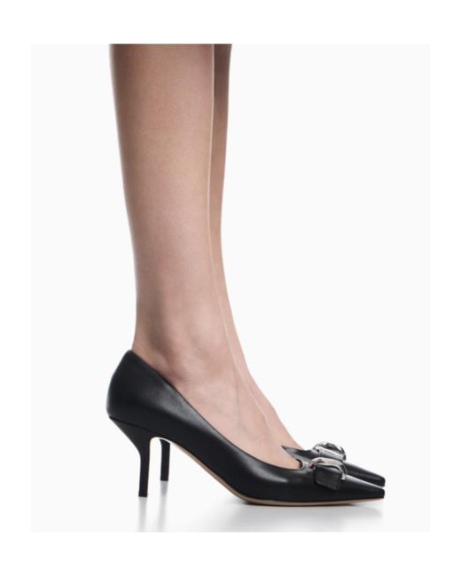 Emporio Armani Multicolor Buckle-Detail Pointed-Toe Pumps