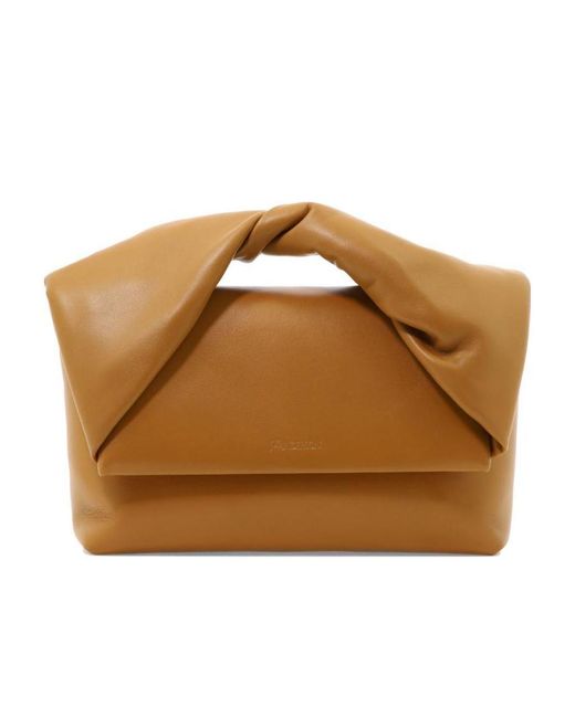 J.W. Anderson Brown Jw Anderson Nano Twister Chain-Linked Crossbody Bag