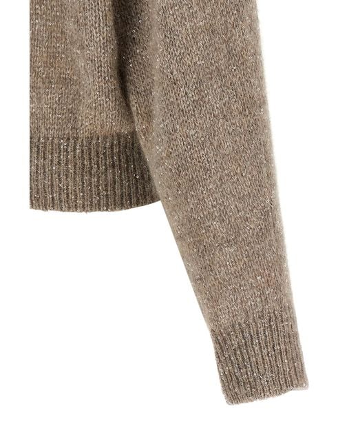 Brunello Cucinelli Brown 'Diamante' Sweater