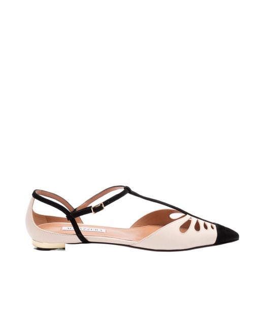 Aquazzura Brown Flat Shoes