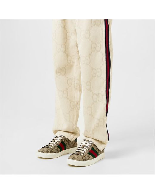 Gucci Brown Logo Sneakers for men