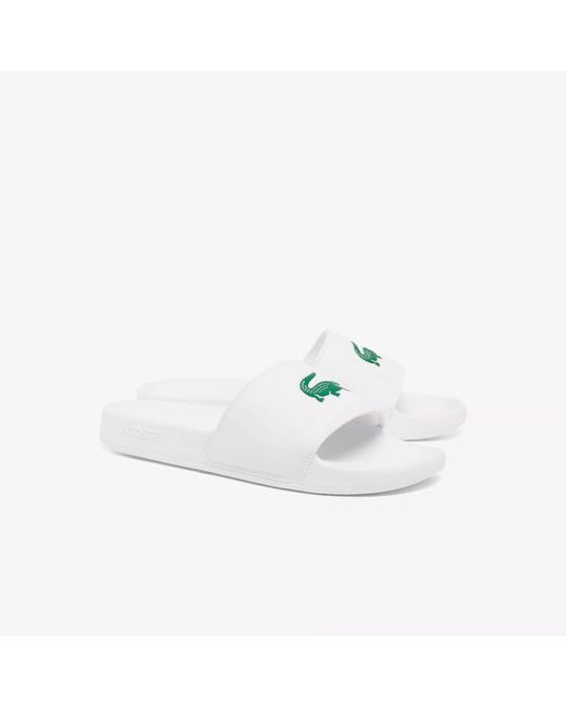 Lacoste White Serve Sliders for men