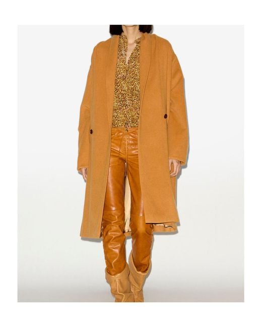 Isabel Marant Brown Elise Coat