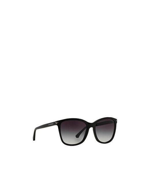 Emporio Armani White Square Frame Sunglasses