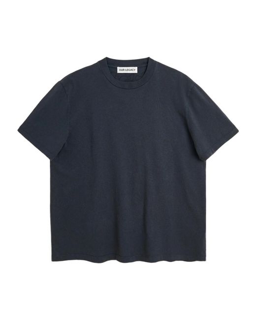 Our Legacy Blue Box Crainum Blossom Print T-Shirt for men