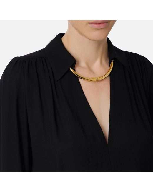 Elisabetta Franchi Black Blouses