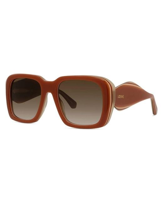 Loewe Brown Square Frame Sunglasses