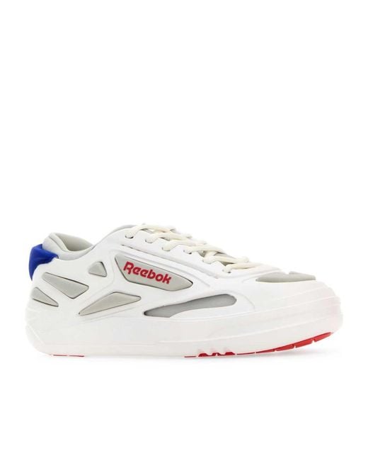 Reebok White Club C Modern Lace-Up Sneakers for men