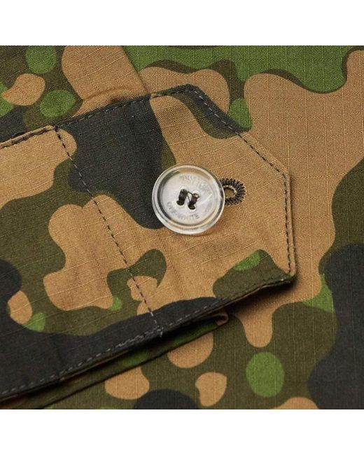 Off-White c/o Virgil Abloh Green Camouflage Printed Casual Jacket for men
