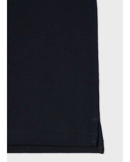 Paul Smith Blue Ps Paul Smith Zebra Patch Polo Shirt for men