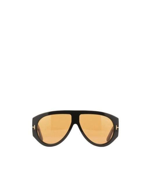 Tom Ford Metallic Logo Sunglasses for men