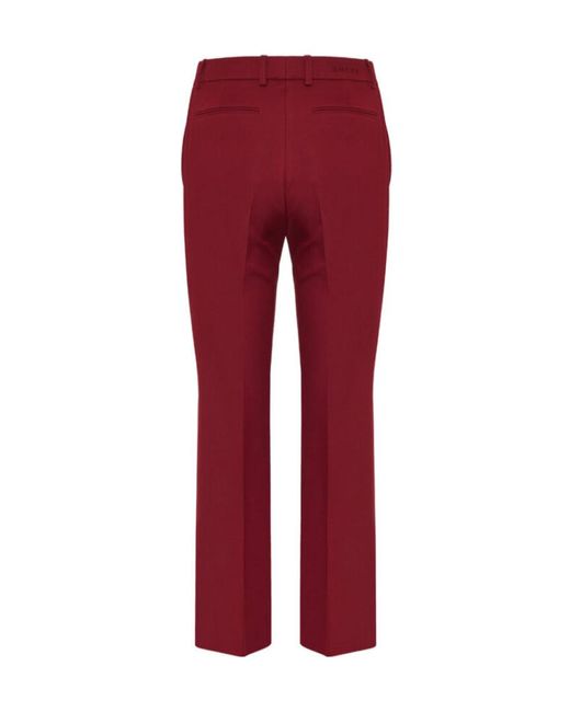 Gucci Logo Embroidered Tailored Trousers